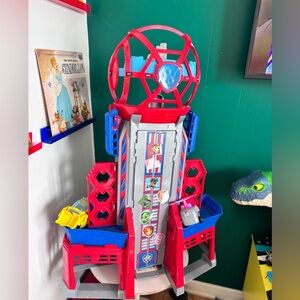 Paw Patrol Lookout Tower HQ Playset Working Lights Sounds